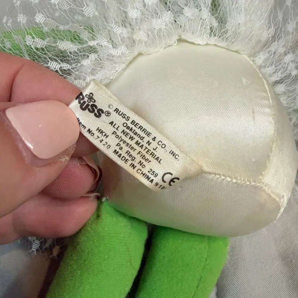 Russ Berrie Vintage Bettina Frog Ballerina Plush Toy Doll Stuffed Animal